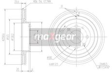 Brzdový kotouč MAXGEAR 19-0796MAX