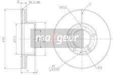 Brzdový kotouč MAXGEAR 19-0810