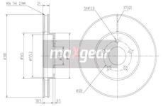 Brzdový kotouč MAXGEAR 19-0811