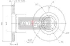 Brzdový kotouč MAXGEAR 19-0819