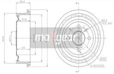 Brzdový buben MAXGEAR 19-0824
