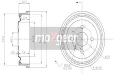 Brzdový buben MAXGEAR 19-0825