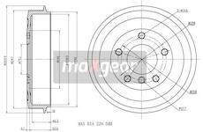 Brzdový buben MAXGEAR 19-0828