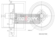 Brzdový buben MAXGEAR 19-0835