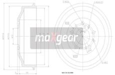 Brzdový buben MAXGEAR 19-0837