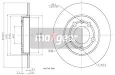 Brzdový kotouč MAXGEAR 19-0840