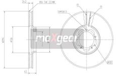 Brzdový kotouč MAXGEAR 19-0841