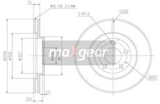 Brzdový kotouč MAXGEAR 19-0916