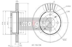 Brzdový kotouč MAXGEAR 19-0934