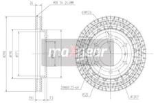 Brzdový kotouč MAXGEAR 19-0948