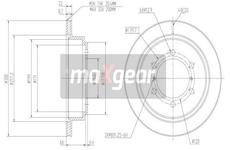 Brzdový kotouč MAXGEAR 19-0949