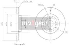 Brzdový kotouč MAXGEAR 19-0966