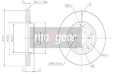 Brzdový kotouč MAXGEAR 19-0973