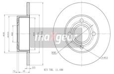 Brzdový kotouč MAXGEAR 19-0985