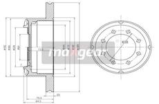 Brzdový kotouč MAXGEAR 19-0986
