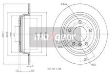 Brzdový kotouč MAXGEAR 19-0987