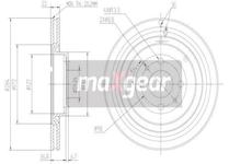 Brzdový kotouč MAXGEAR 19-0994
