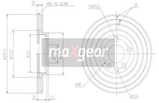 Brzdový kotouč MAXGEAR 19-0999