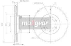 Brzdový kotouč MAXGEAR 19-1005