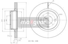 Brzdový kotouč MAXGEAR 19-1007
