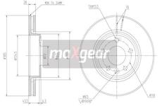 Brzdový kotouč MAXGEAR 19-1009