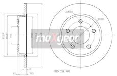Brzdový kotouč MAXGEAR 19-1011