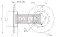 Brzdový kotouč MAXGEAR 19-1016