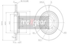 Brzdový kotouč MAXGEAR 19-1017
