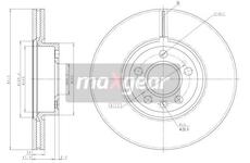 Brzdový kotouč MAXGEAR 19-1024