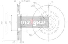 Brzdový kotouč MAXGEAR 19-1025