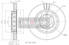 Brzdový kotouč MAXGEAR 19-1027