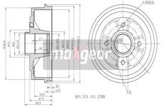 Brzdový buben MAXGEAR 19-1030