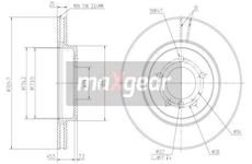 Brzdový kotouč MAXGEAR 19-1033