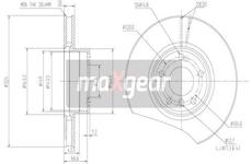 Brzdový kotouč MAXGEAR 19-1043