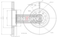 Brzdový kotouč MAXGEAR 19-1044