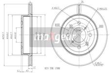 Brzdový kotouč MAXGEAR 19-1045