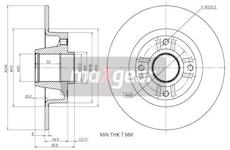 Brzdový kotouč MAXGEAR 19-1046