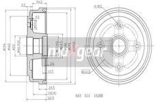Brzdový buben MAXGEAR 19-1049