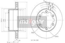 Brzdový kotouč MAXGEAR 19-1051