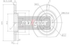 Brzdový kotouč MAXGEAR 19-1057