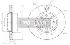 Brzdový kotouč MAXGEAR 19-1063