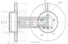 Brzdový kotouč MAXGEAR 19-1069