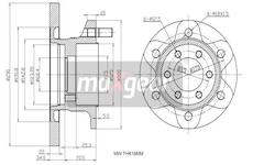 Brzdový kotouč MAXGEAR 19-1164