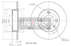 Brzdový kotouč MAXGEAR 19-1185