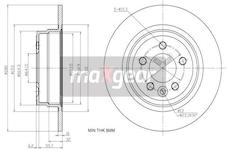 Brzdový kotouč MAXGEAR 19-1190