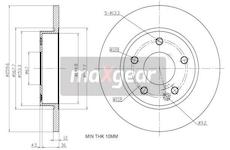 Brzdový kotouč MAXGEAR 19-1193