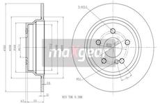 Brzdový kotouč MAXGEAR 19-1198