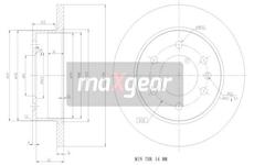 Brzdový kotouč MAXGEAR 19-1235