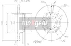Brzdový kotouč MAXGEAR 19-1254