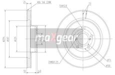 Brzdový kotouč MAXGEAR 19-1255
